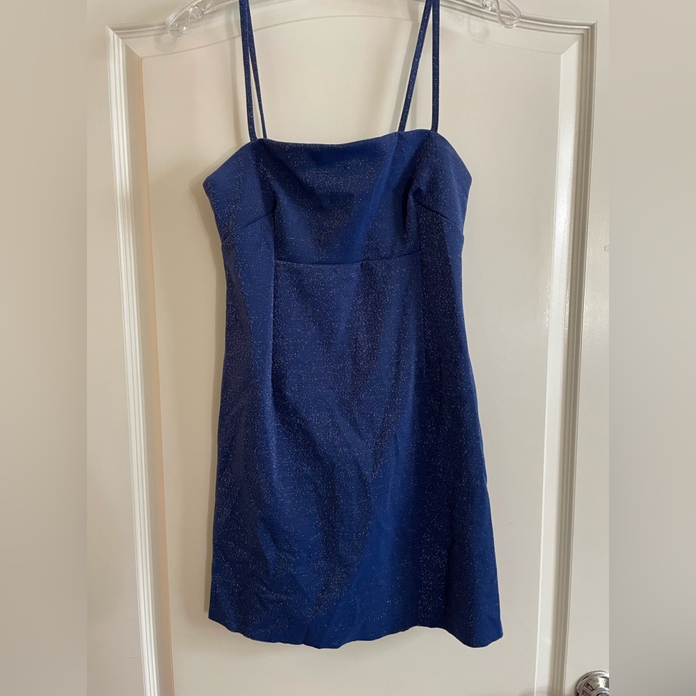 Wild Fable Women’s Sparkly Blue Mini Dress